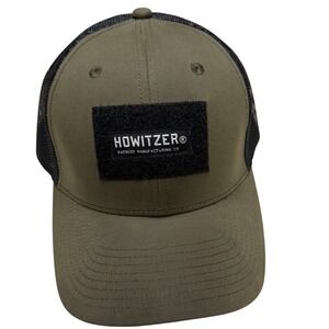 Howitzer Patriot Trucker Hat Mens Olive Green Snapback‎ Cap tactical military